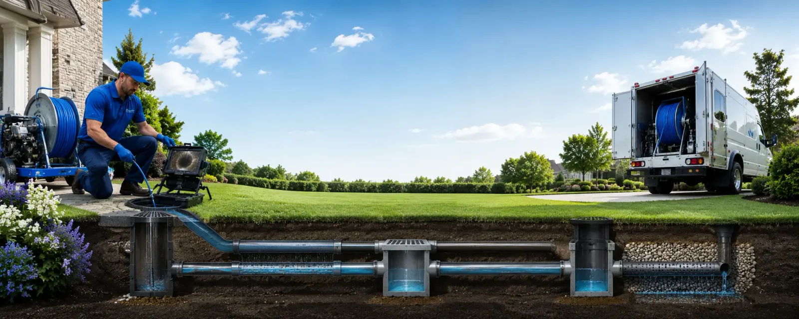 Outdoor drain cleaning information for Gill, MA